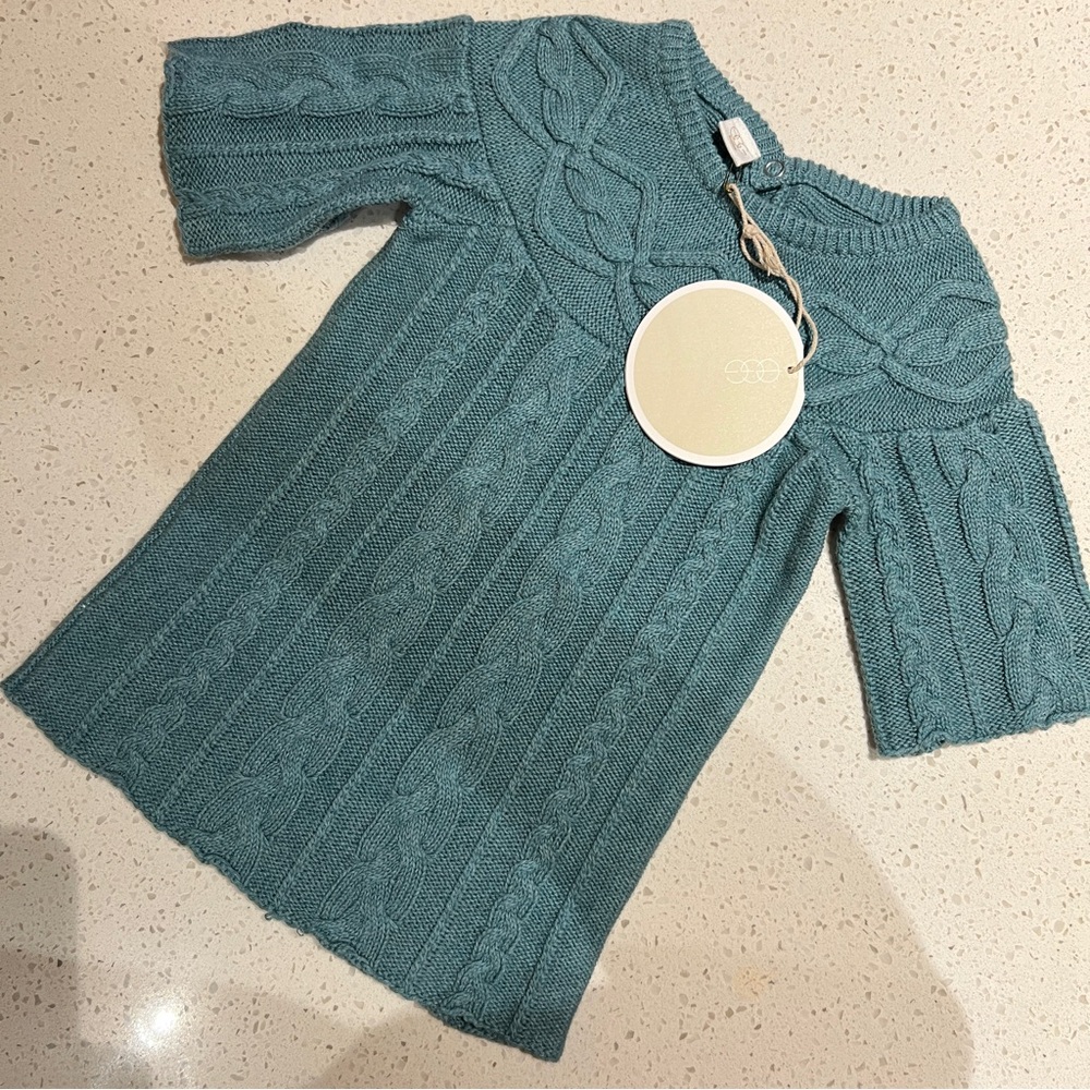 Cable Knit Sweater Dress & Bloomers